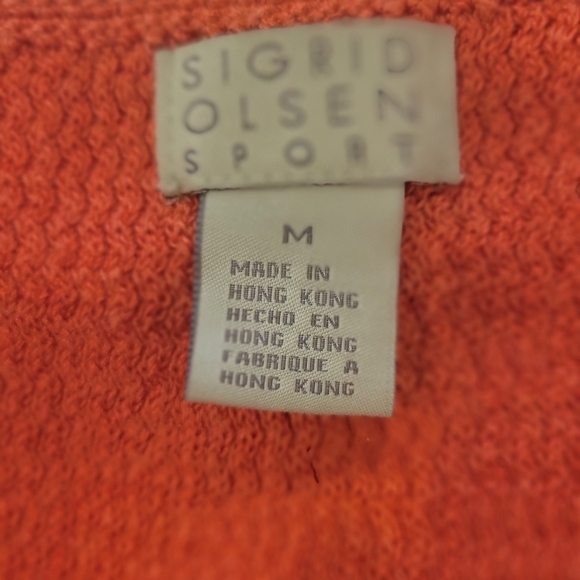 Sigrid Olsen Sport Sleeveless Tank Top Light Weave Knit Med - Picture 2 of 4